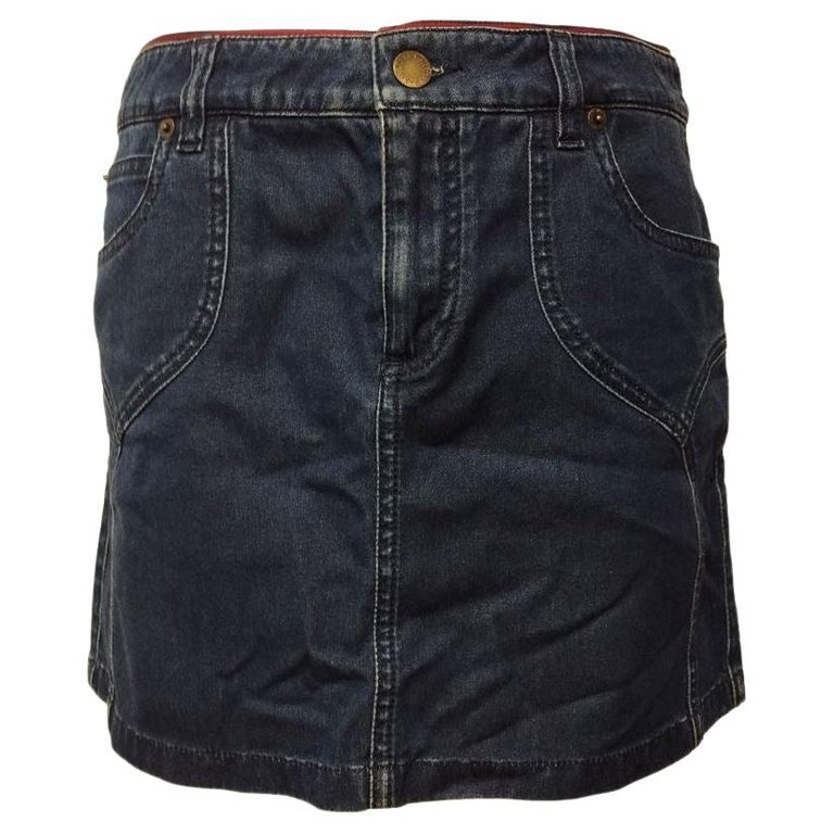 Louis Vuitton - Authenticated Skirt - Denim - Jeans Blue Plain for Women, Very Good Condition