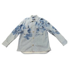 Louis Vuitton Denim Watercolor Monogram Oversized Jacket