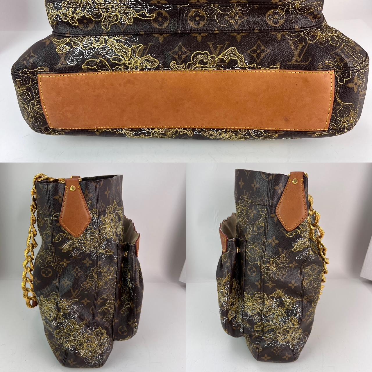 Women's Louis Vuitton Dentelle Fersen Gold Monogram Tote Bag For Sale