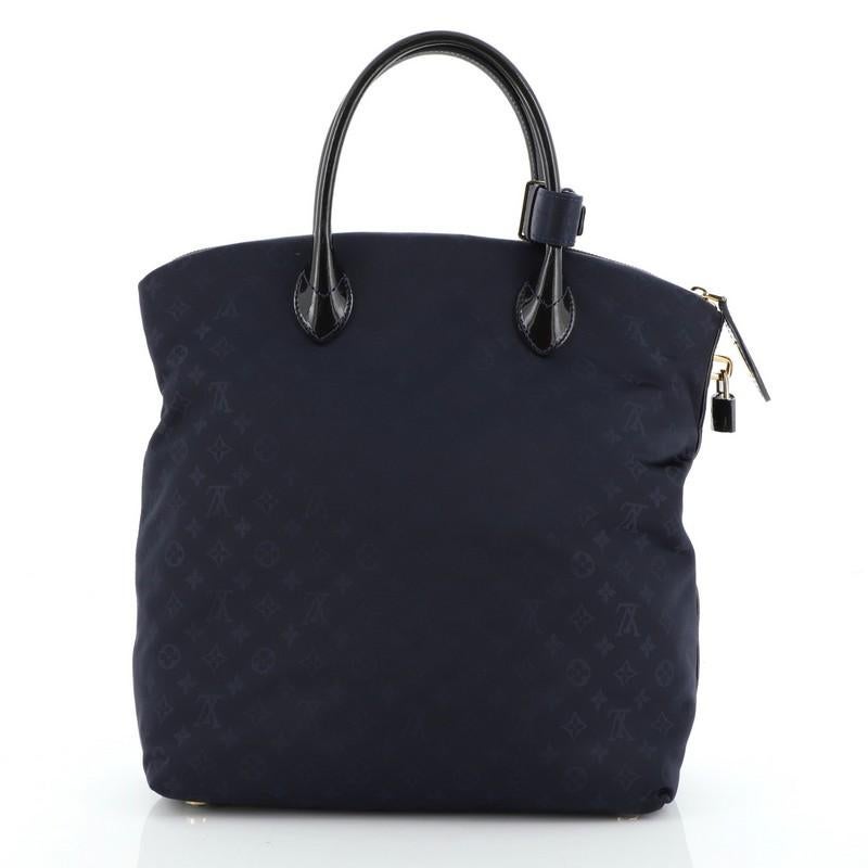 Black Louis Vuitton Desire Lockit Bag Monogram Nylon MM