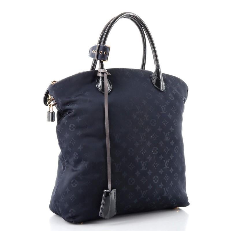 Black Louis Vuitton Desire Lockit Bag Monogram Nylon MM