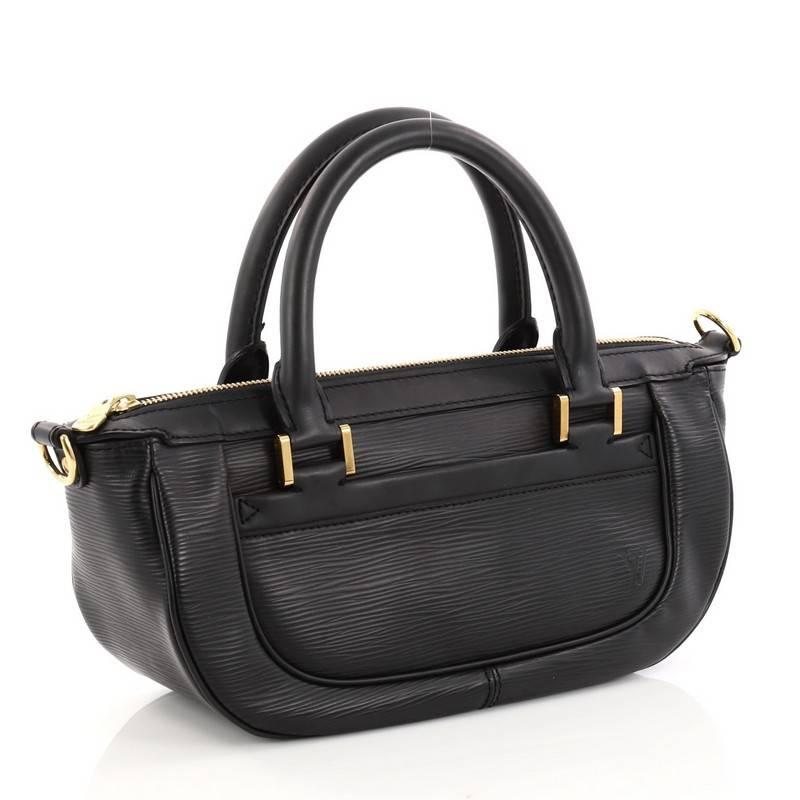 Black Louis Vuitton Dhanura Handbag Epi Leather PM