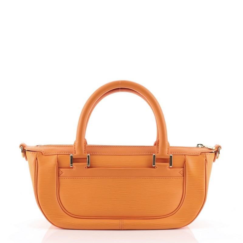 Orange Louis Vuitton Dhanura Handbag Epi Leather PM