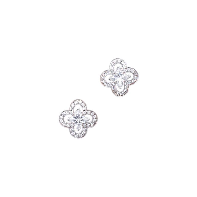 Louis Vuitton Diamond Gold Earrings