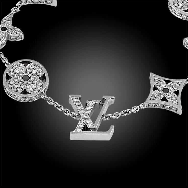 Louis Vuitton Silver Sweet Monogram Charm Bracelet Silvery White Metal  ref.263058 - Joli Closet
