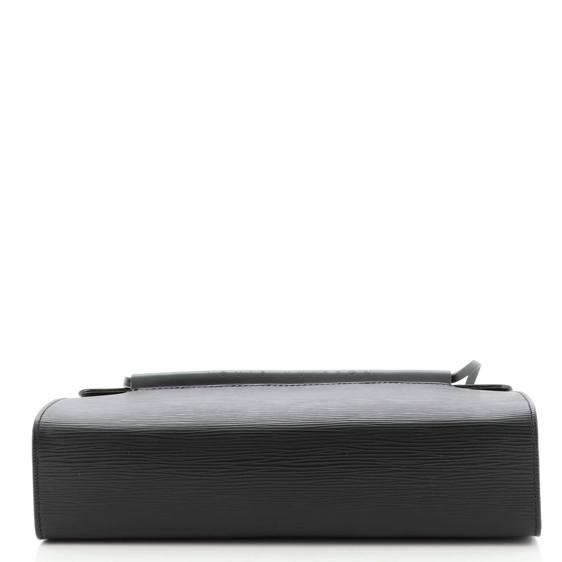 Black Louis Vuitton Dinard Handbag Epi Leather