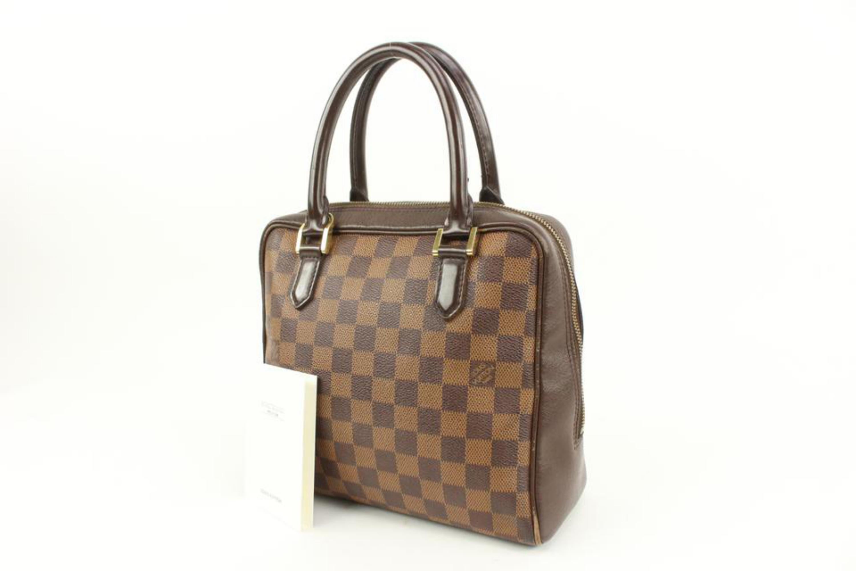Louis Vuitton Discontinued Damier Ebene Brera Satchel 59lv38s
Date Code/Serial Number: VI0023
Made In: France
Measurements: Length:  9.5