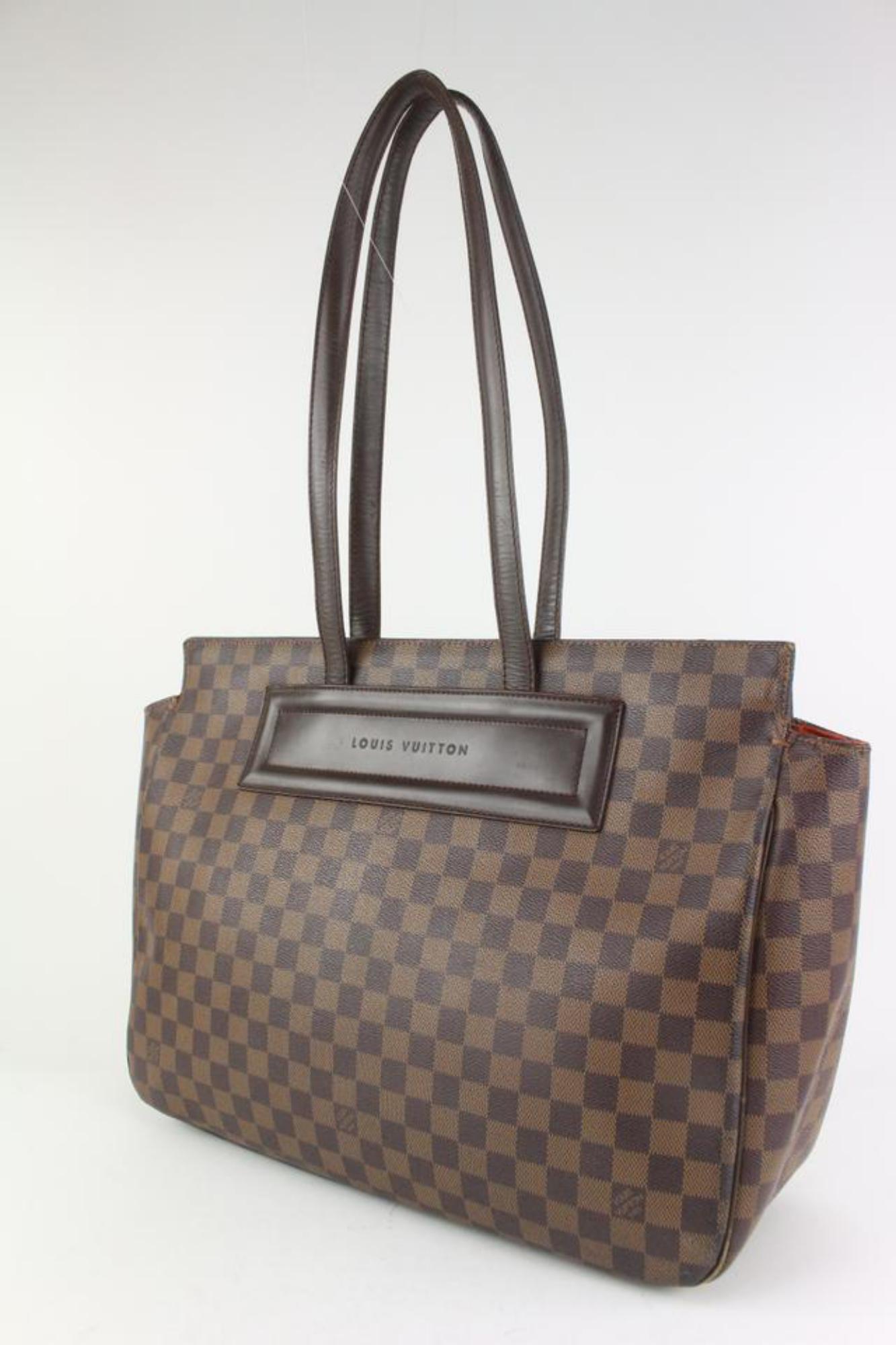 Louis Vuitton Discontinued Damier Ebene Parioli Tote bag 1119lv53
Date Code/Serial Number: AR0979
Made In: France
Measurements: Length:  16.5