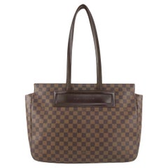 Louis Vuitton Discontinued Damier Ebene Tribeca Carre Flap Shoulder Bag  99lv310s