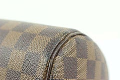 Louis Vuitton Discontinued Damier Ebene Ribera MM Dome Satchel 30L26a
