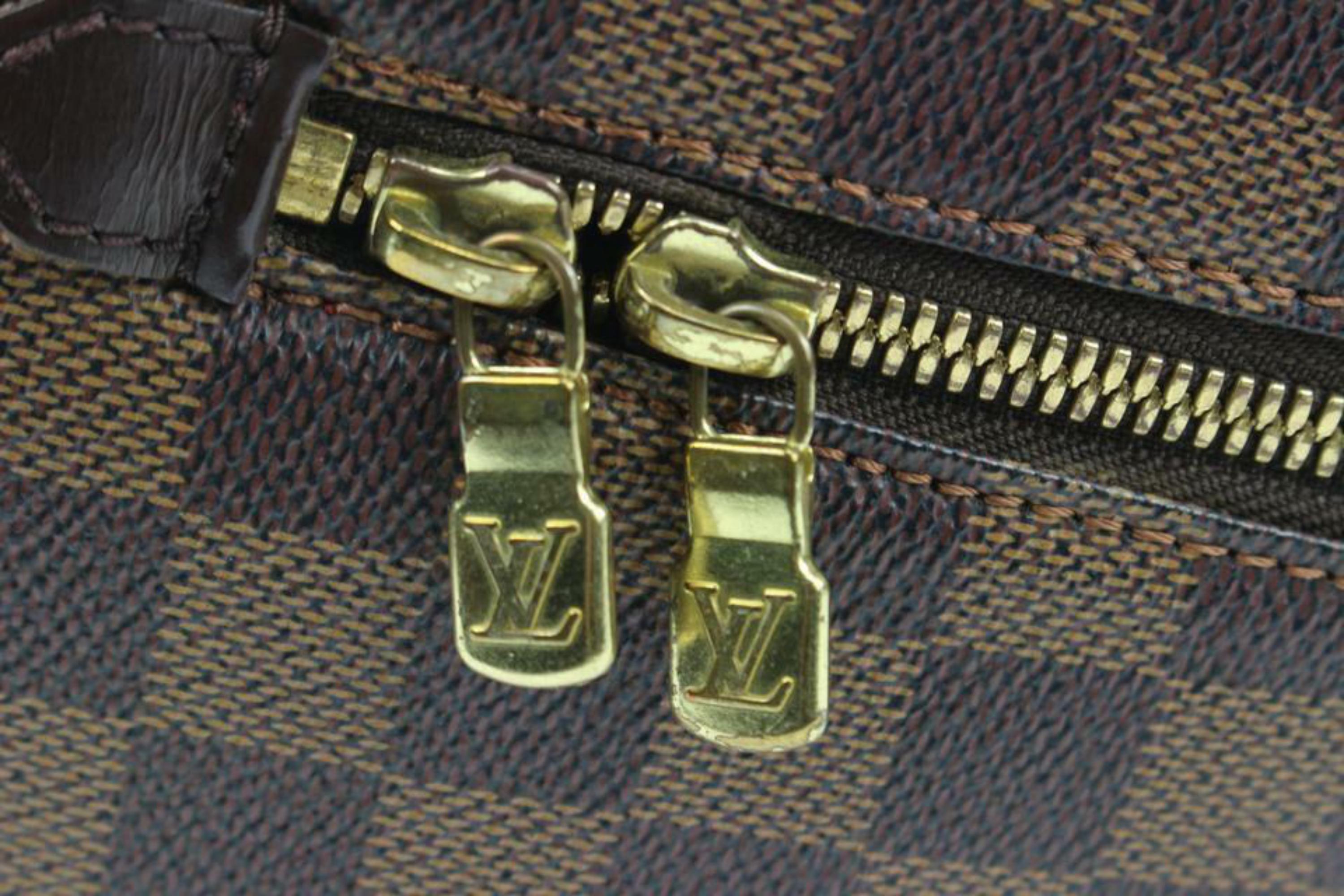 Women's Louis Vuitton Discontinued Damier Ebene Ribera MM Dome Satchel 30L26a