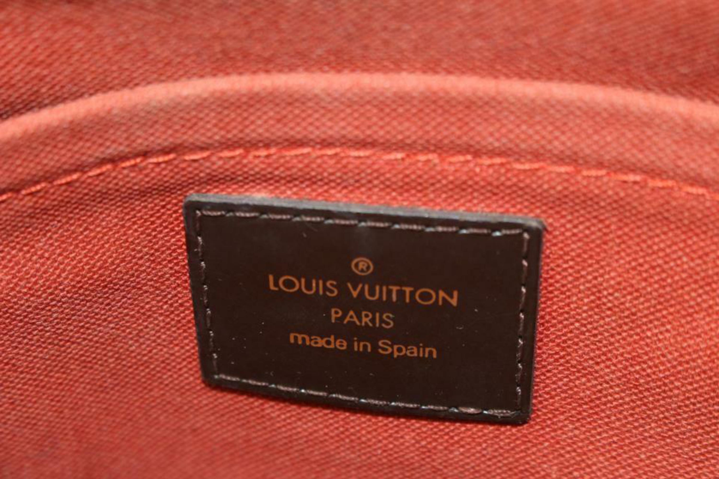 Louis Vuitton Discontinued Damier Ebene Ribera MM Dome Satchel 30L26a 1