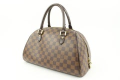Louis Vuitton Discontinued Damier Ebene Ribera MM Dome Satchel s27lv3