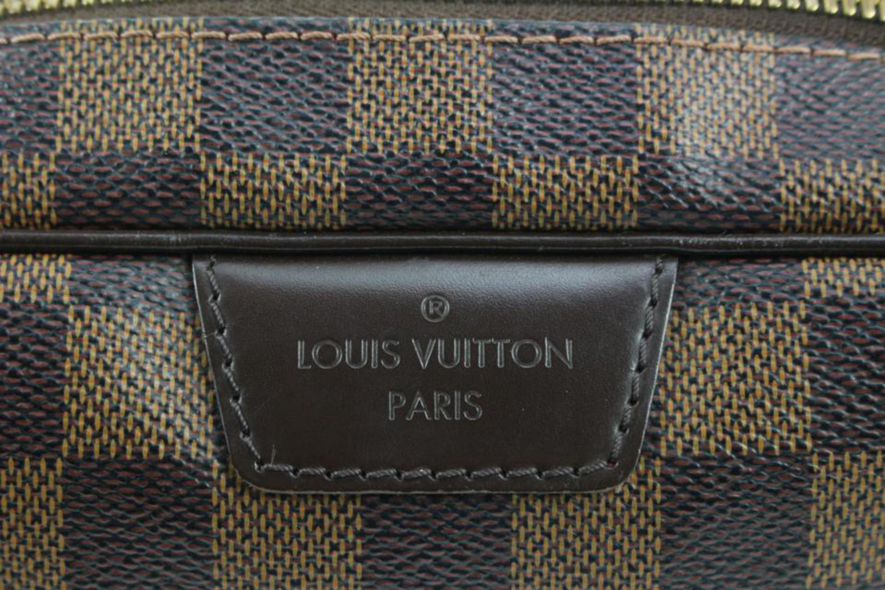 Louis Vuitton Discontinued Damier Ebene Rivington Bowler Shoulder Bag s214lv84 For Sale 2