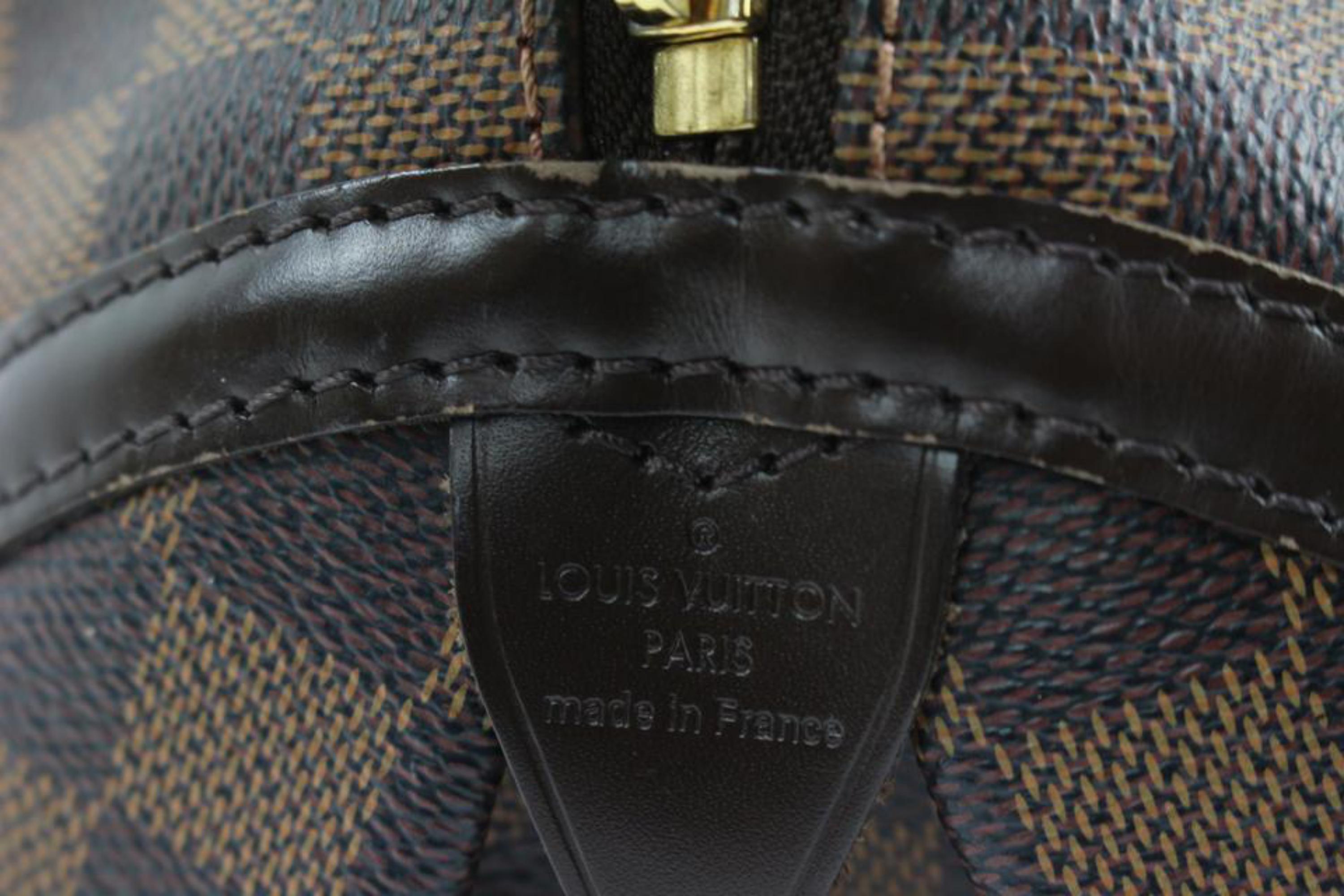 Louis Vuitton Discontinued Damier Ebene Rivington Bowler Shoulder Bag s214lv84
Date Code/Serial Number: DU2160
Made In: France
Measurements: Length:  9.5