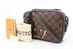 Louis Vuitton Discontinued Damier Ebene Santa Monica Crossbody Camera Box 29lk37