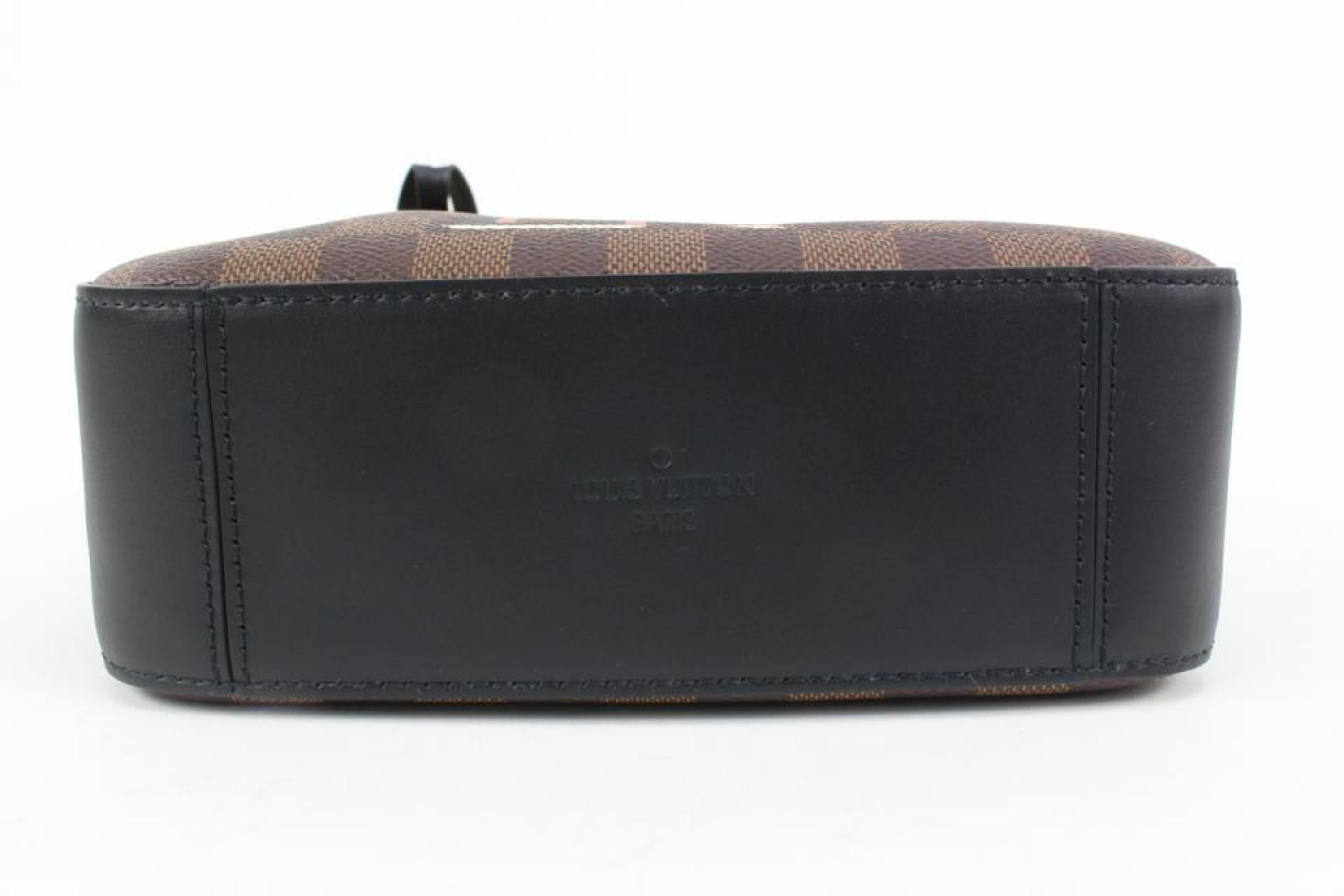 Louis Vuitton Discontinued Damier Ebene Santa Monica Crossbody Camera Box 29lk37 For Sale 1