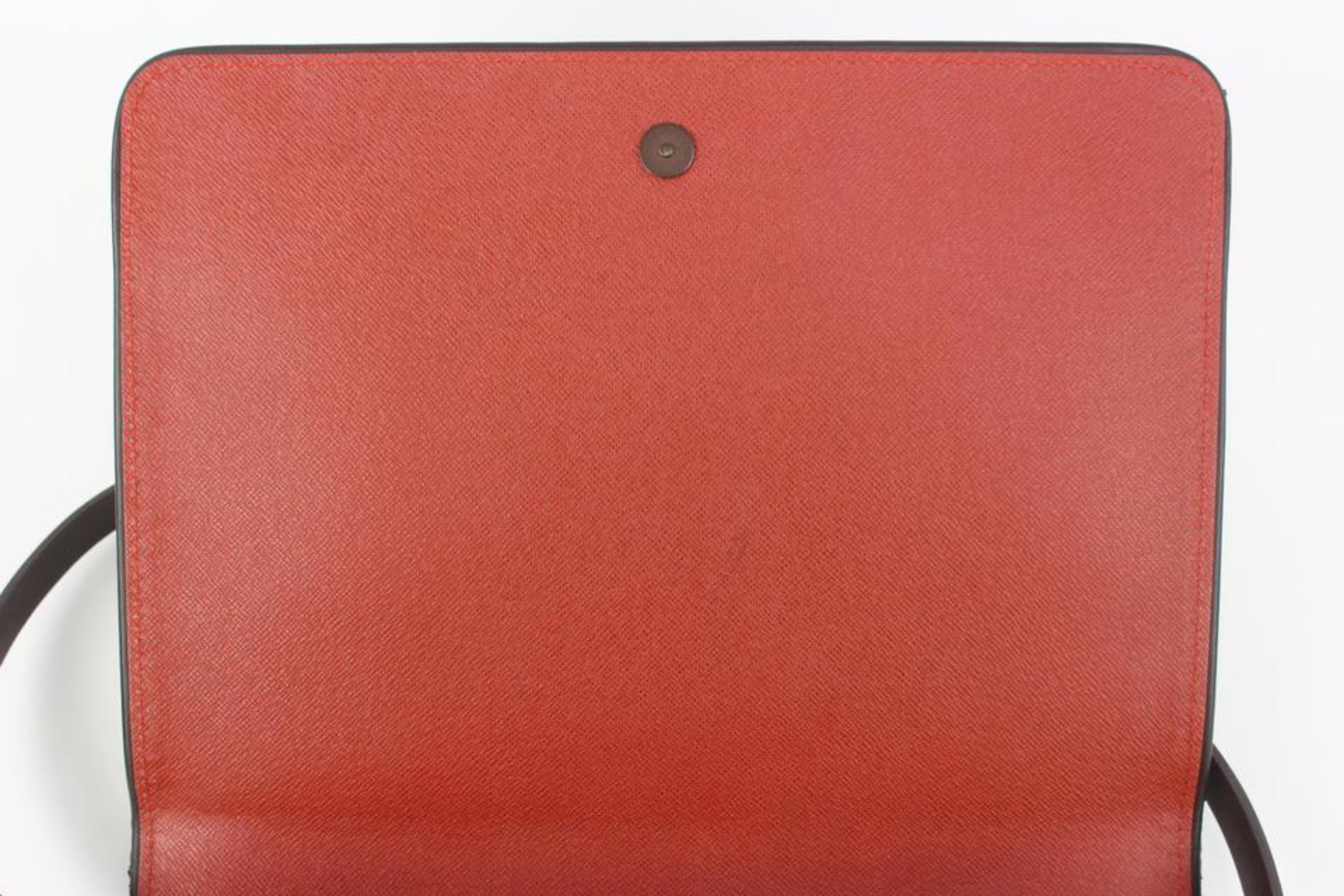 Louis Vuitton Discontinued Damier Ebene Tribeca Carre Flap Shoulder Bag 99lv310s For Sale 4