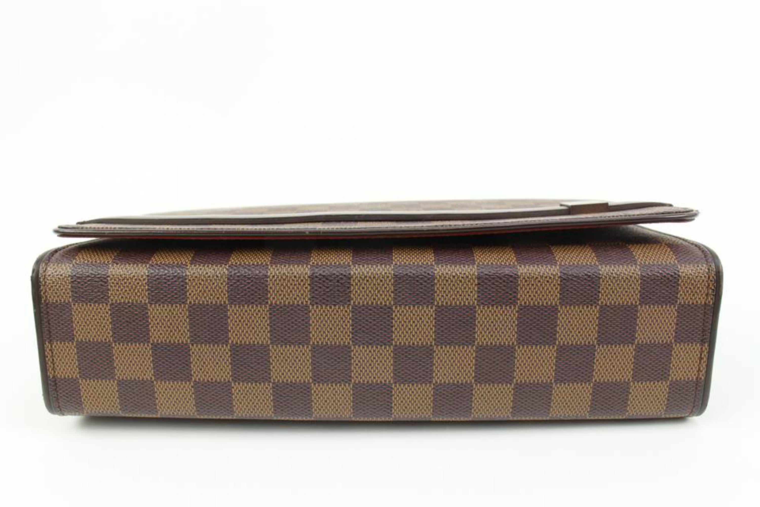 Louis Vuitton Discontinued Damier Ebene Tribeca Carre Flap Shoulder Bag 99lv310s For Sale 1