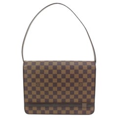 Louis Vuitton - Sac à bandoulière à rabat Carre en damier ébène et tribeca 99lv310s, abandonné