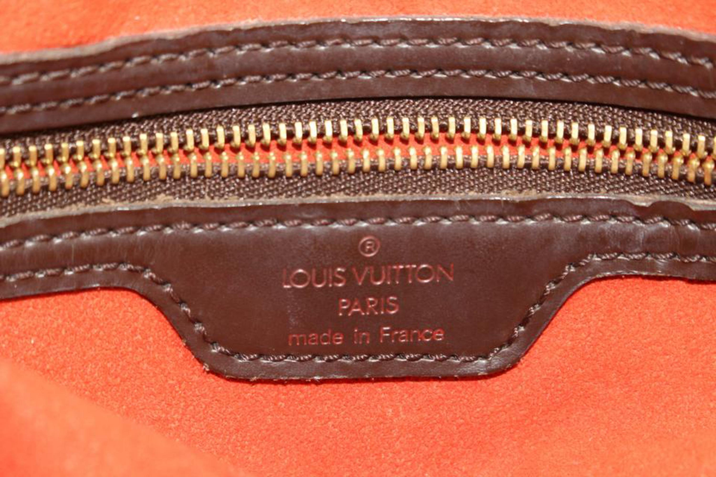 Louis Vuitton Discontinued Damier Ebene Uzes Manhattan Umhängetasche 5lk323s Damen im Angebot
