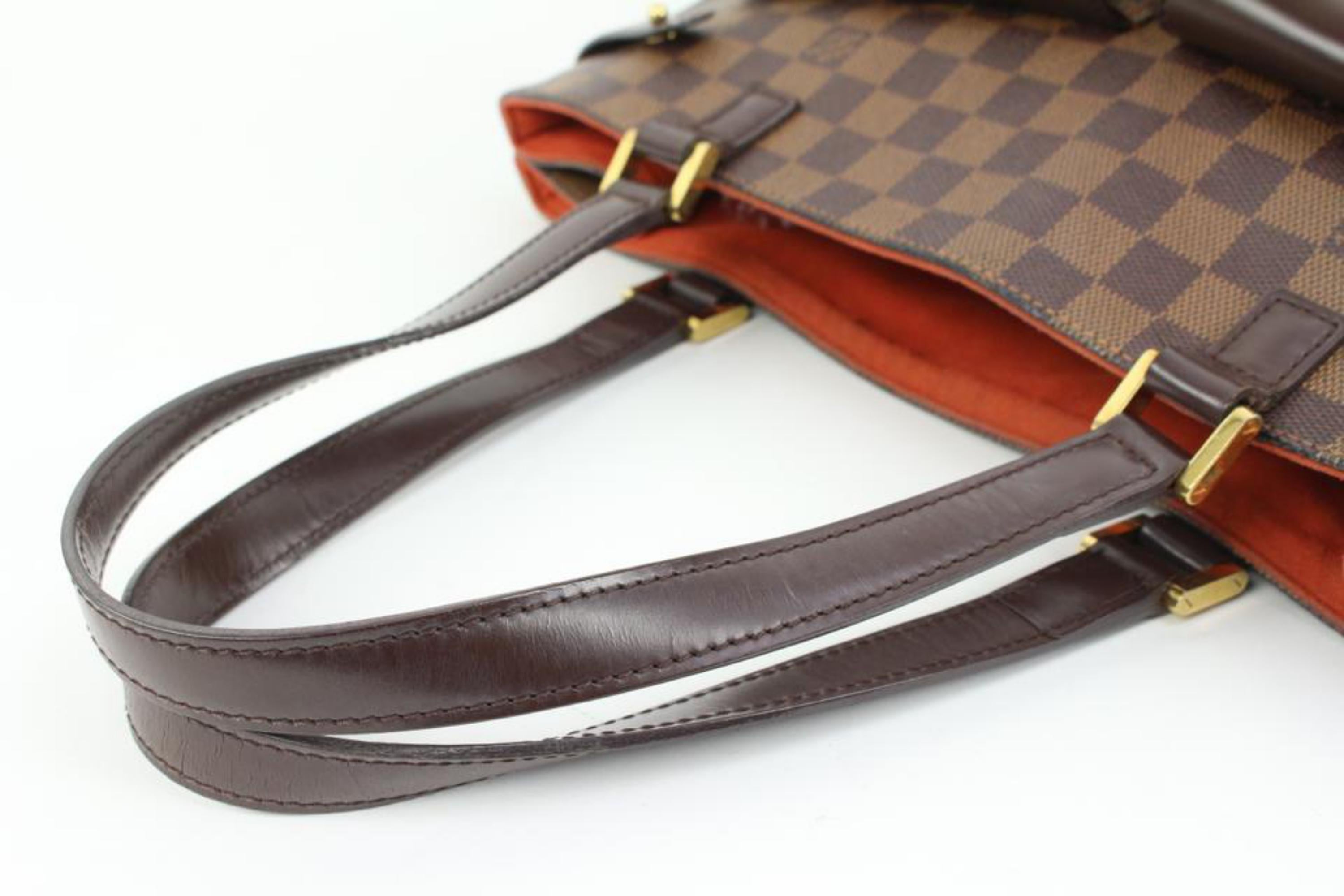 Gray Louis Vuitton Discontinued Damier Ebene Uzes Manhattan Shoulder Bag 5lk323s For Sale