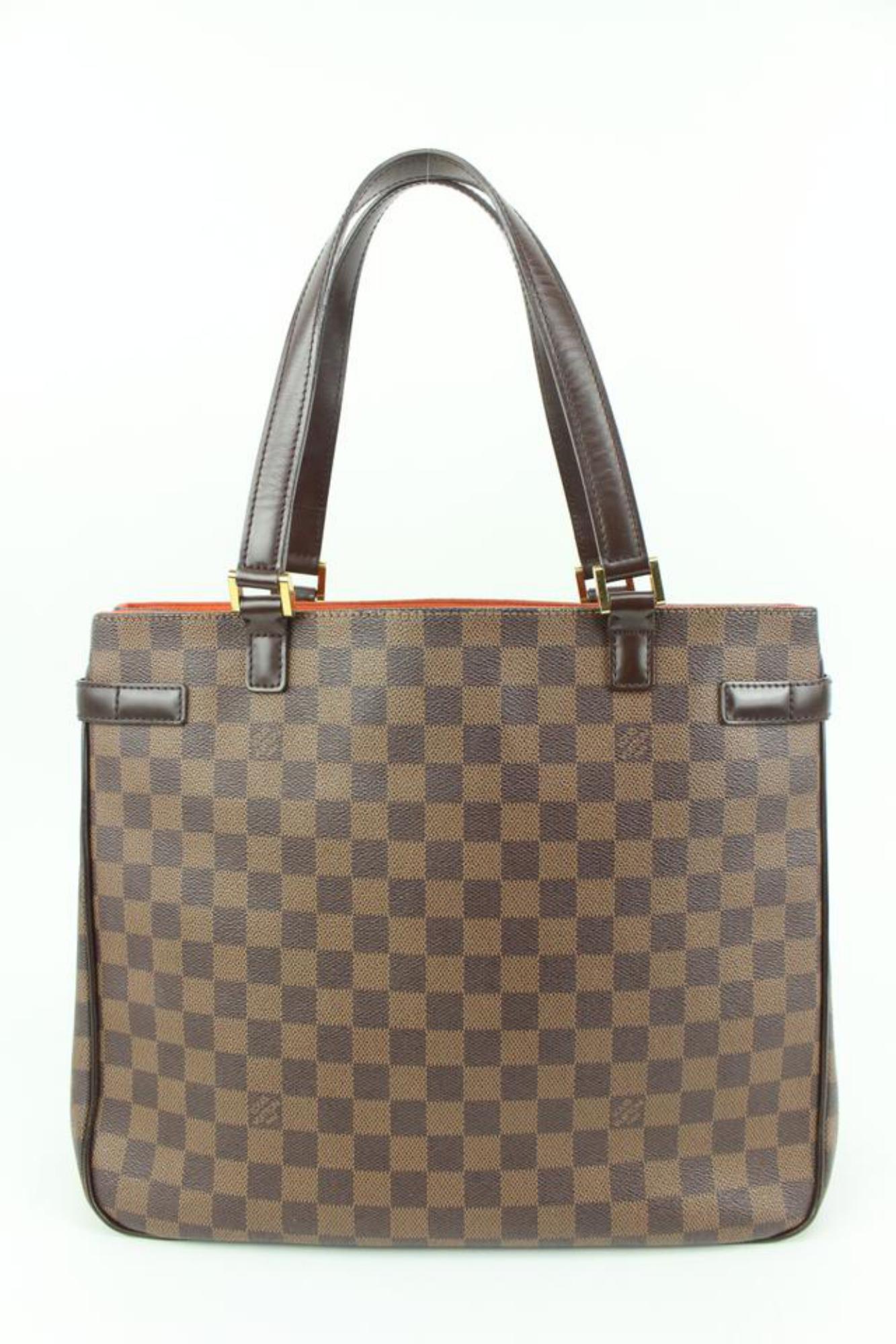 Louis Vuitton Discontinued Damier Ebene Uzes Manhattan Shoulder Bag 5lk323s In Good Condition For Sale In Dix hills, NY