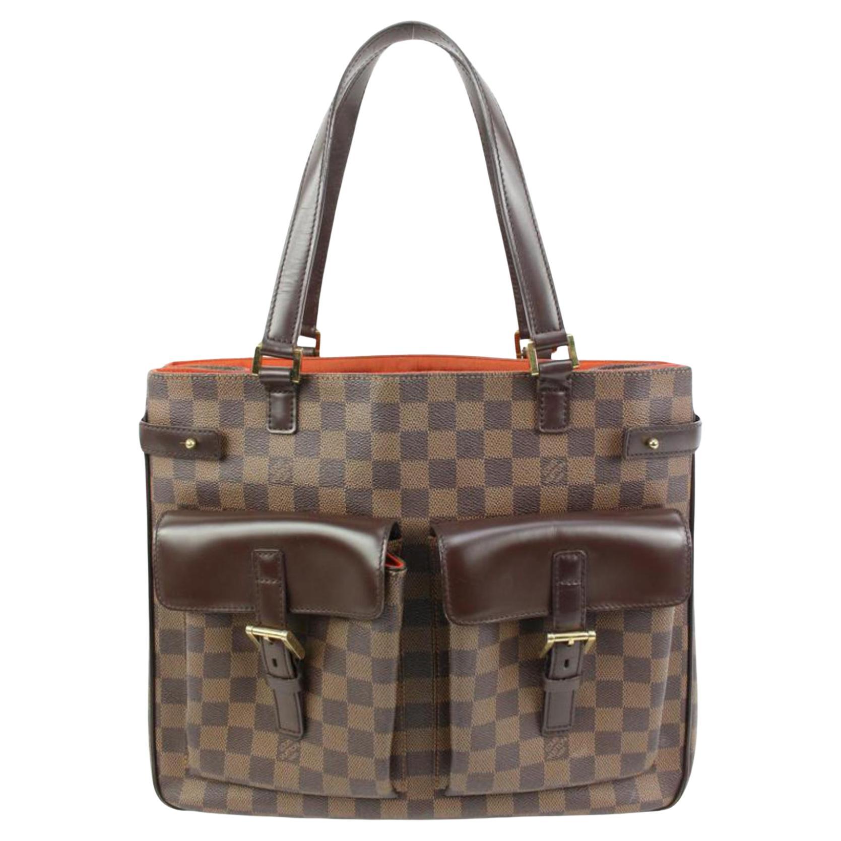 Louis Vuitton Discontinued Damier Ebene Uzes Manhattan Shoulder Bag 5lk323s For Sale