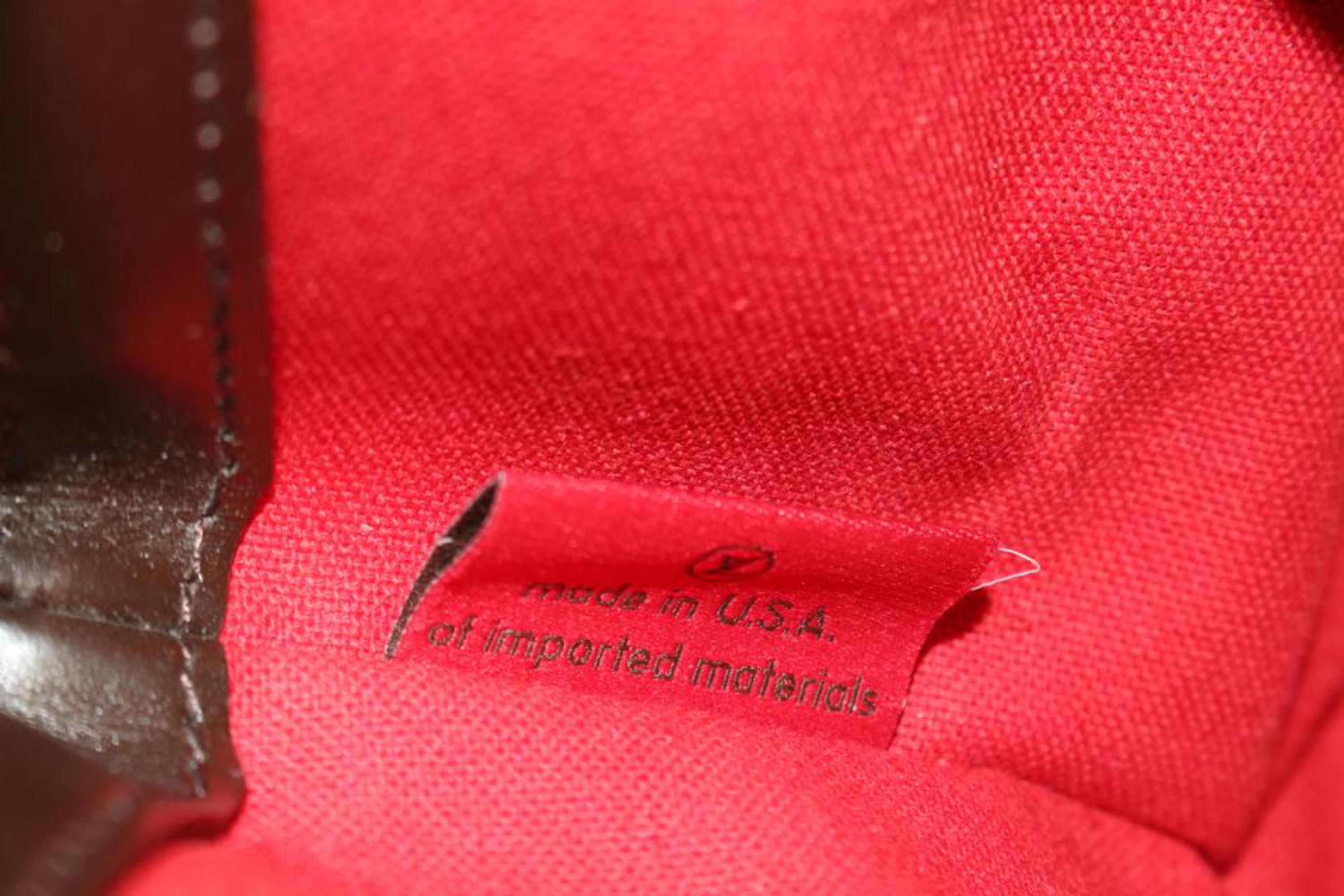 Women's Louis Vuitton Discontinued Damier Ebene Verona PM Bowler Shoulder Bag 20lk53s For Sale