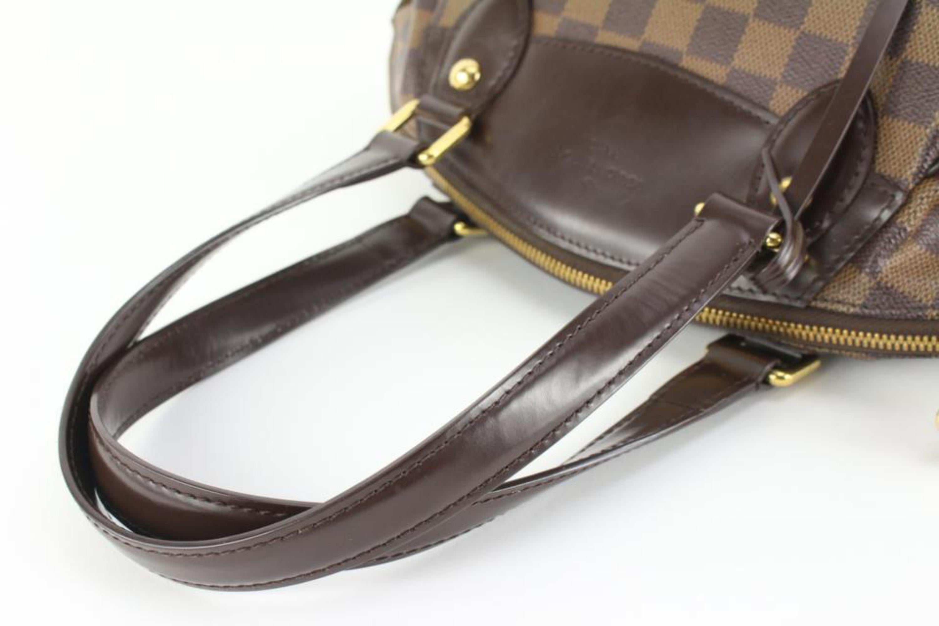Louis Vuitton Discontinued Damier Ebene Verona PM Bowler Shoulder Bag 20lk53s For Sale 1