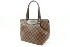 Louis Vuitton Discontinued Damier Ebene Westminster PM Zip Tote Bag s27lv4