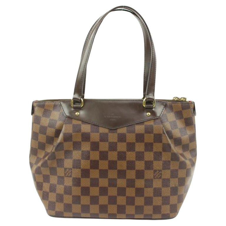 Louis Vuitton Discontinued Damier Ebene Rivington Bowler Shoulder Bag s214lv84