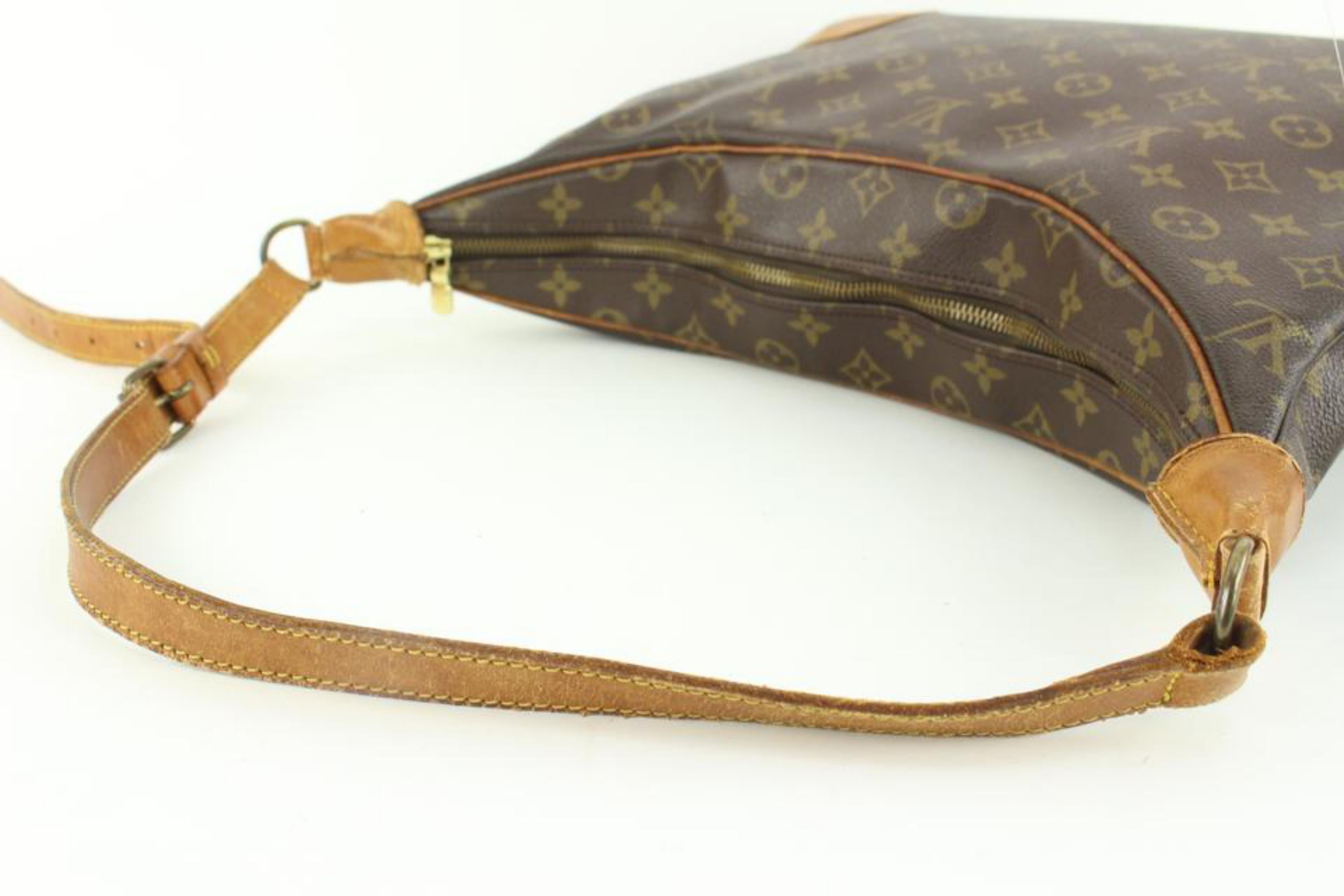 Louis Vuitton Discontinued Monogram Boulogne Zip Hobo Bag 13lv40 For Sale 3