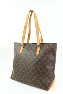 Louis Vuitton Discontinued Monogram Cabas Mezzo Zip Tote Shoulder Bag MM 82lv221