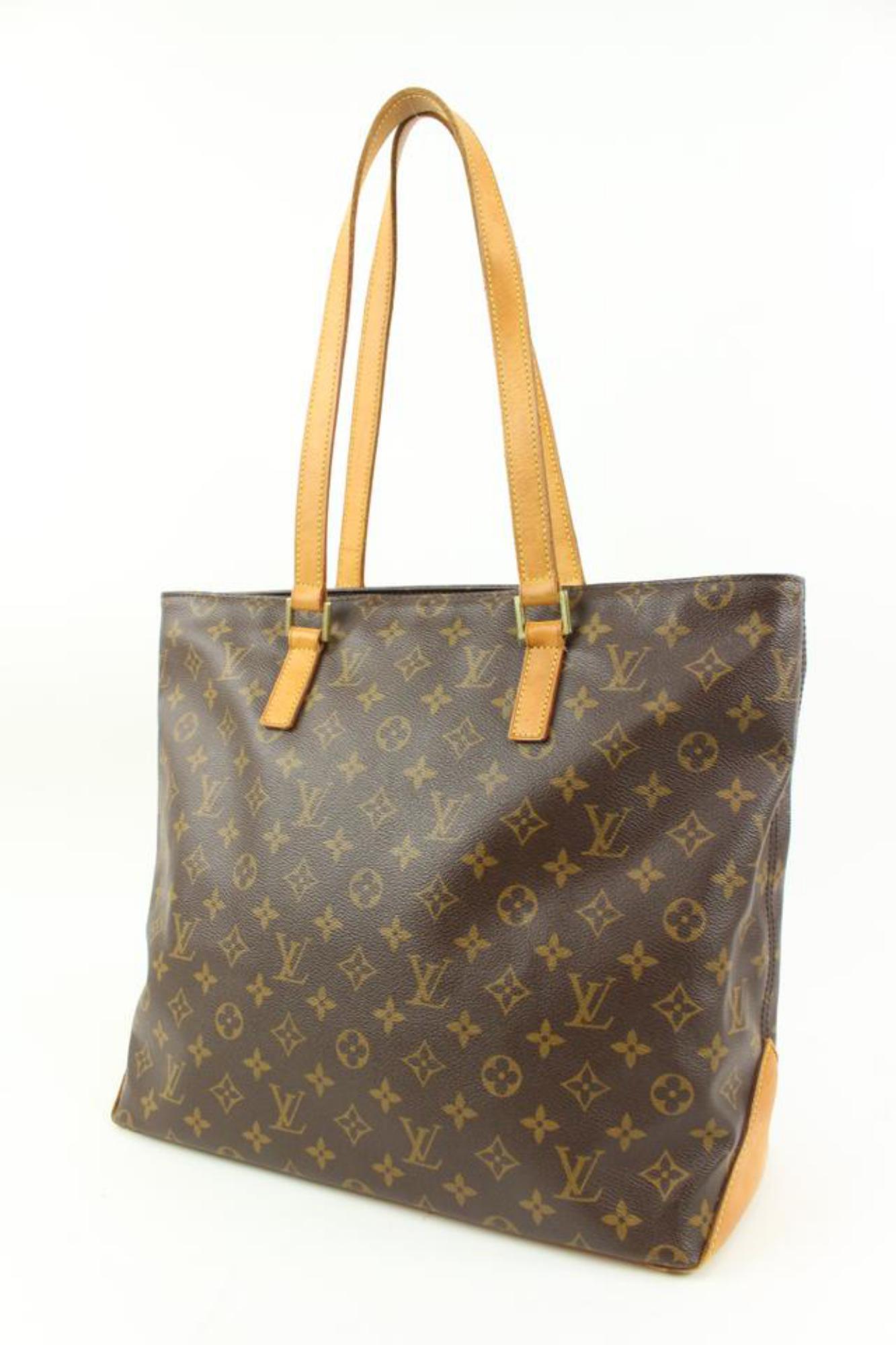 Louis Vuitton Discontinued Monogram Cabas Piano Zip Tote Shoulder Bag 84lv221s
Date Code/Serial Number: DU1004
Made In: France
Measurements: Length:  17