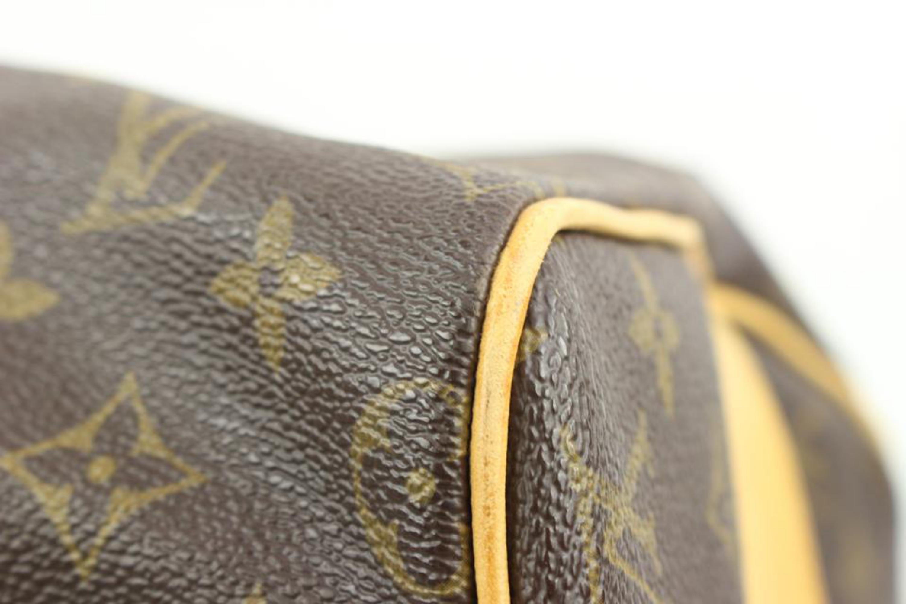 Mini sac de voyage monogrammé Louis Vuitton modèle Speedy 125lv38 abandonné avec monogramme en vente 4
