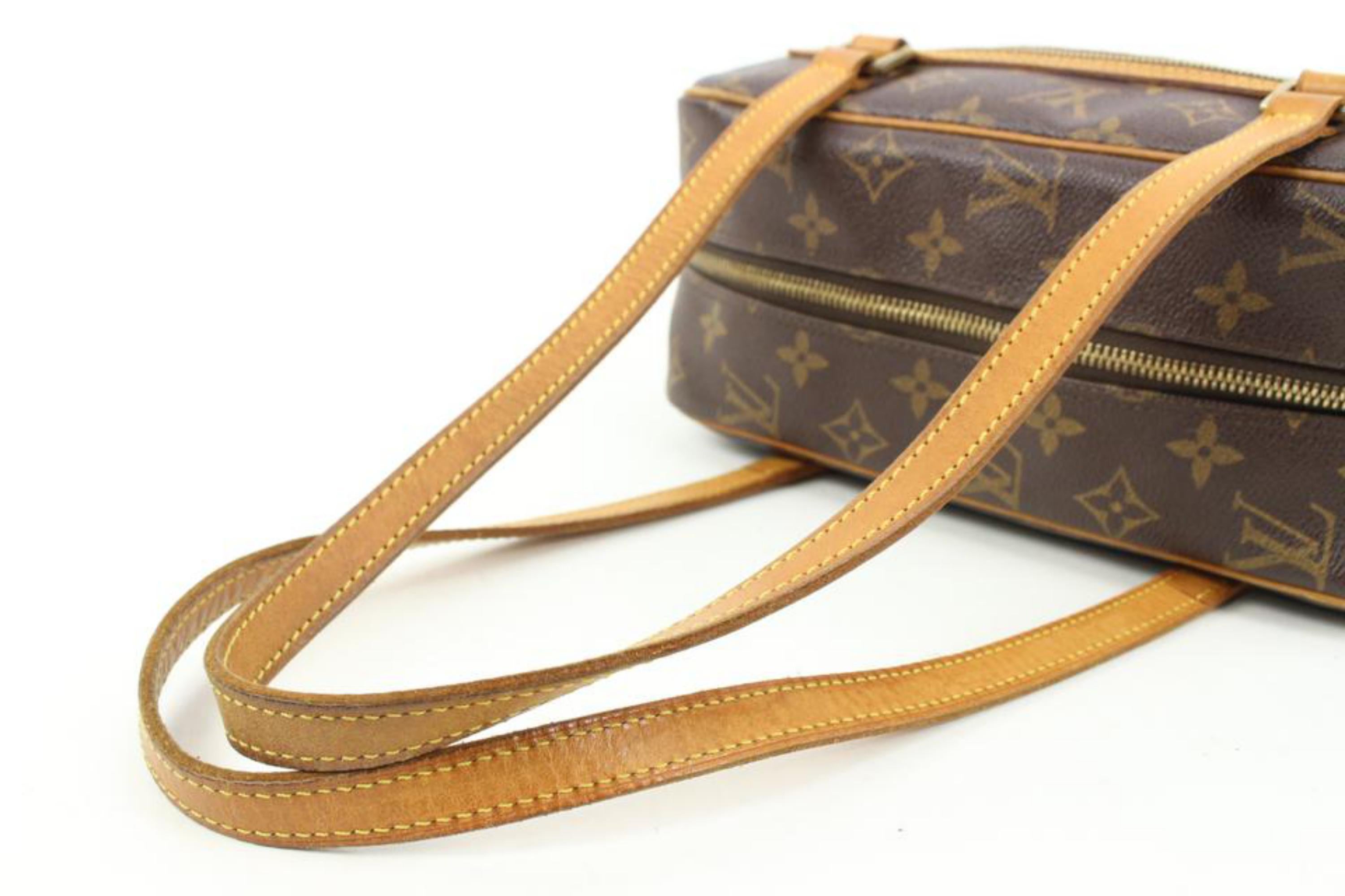 Brown Louis Vuitton Discontinued Monogram Cite MM Shoulder bag 4lv126s