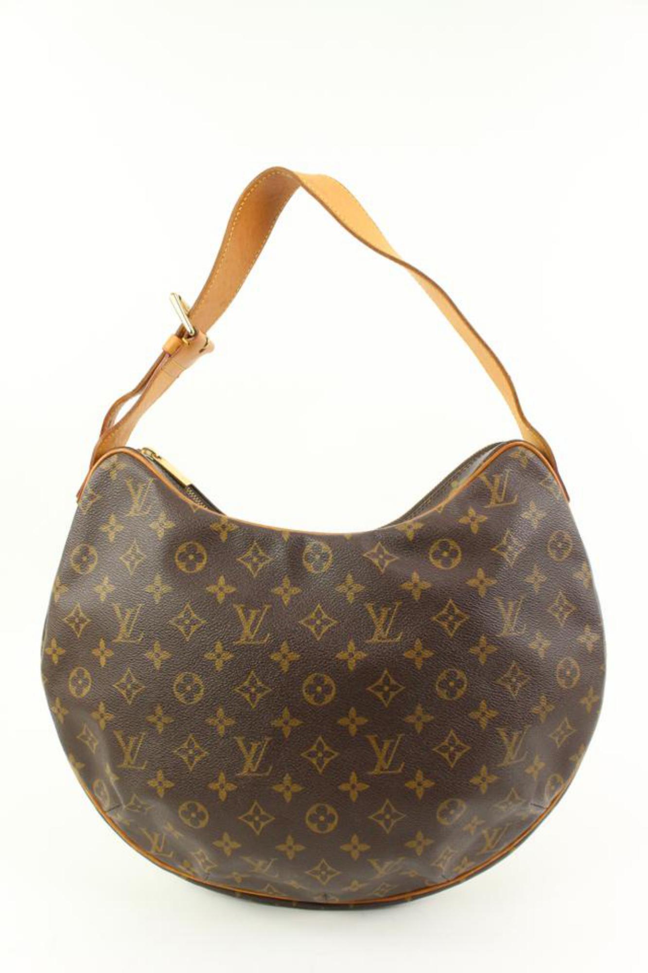 Women's Louis Vuitton Discontinued Monogram Croissant GM Hobo Bag 51lv314s
