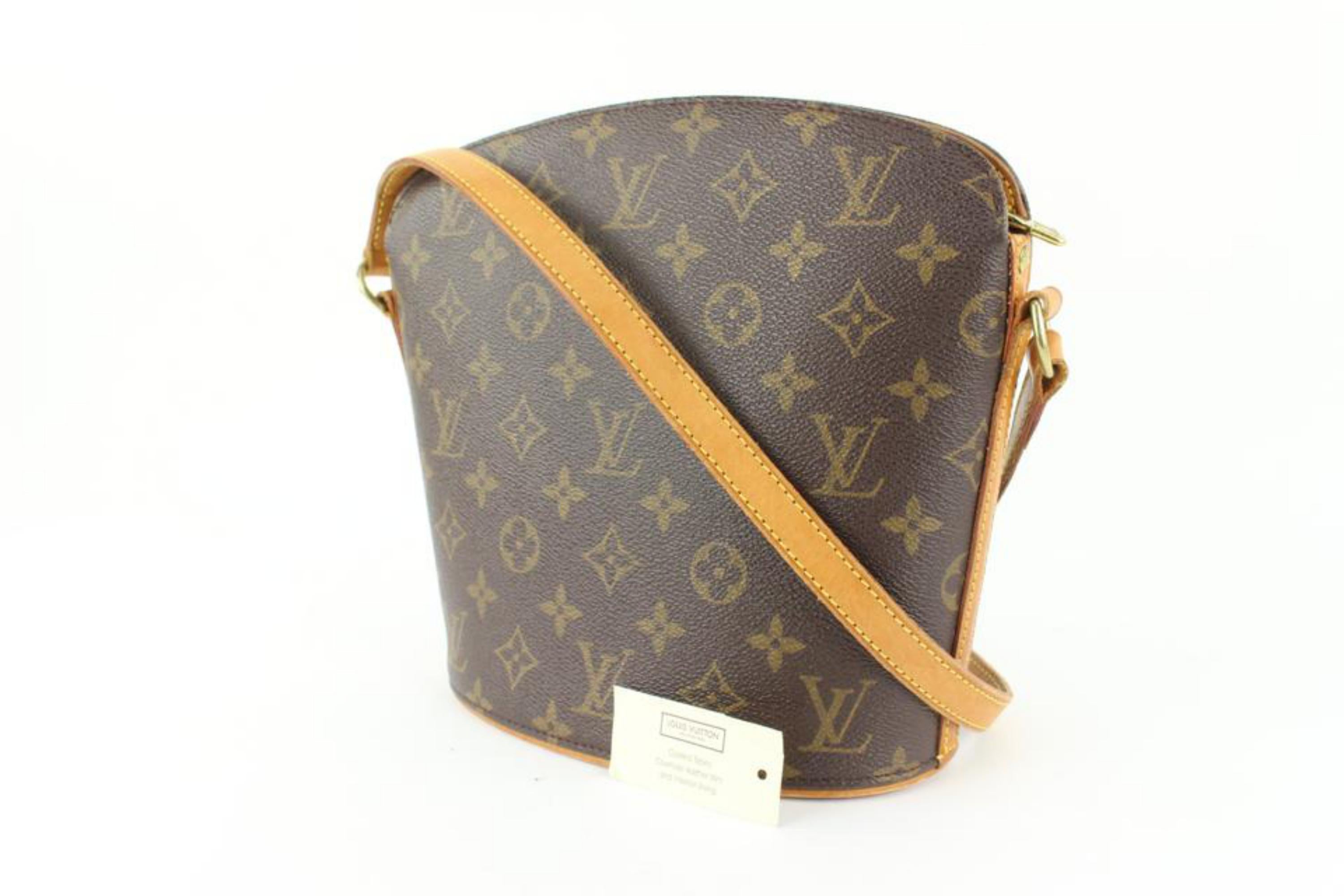 Louis Vuitton Discontinued Monogram Drouot Crossbody Bag 14lv3 For Sale 4