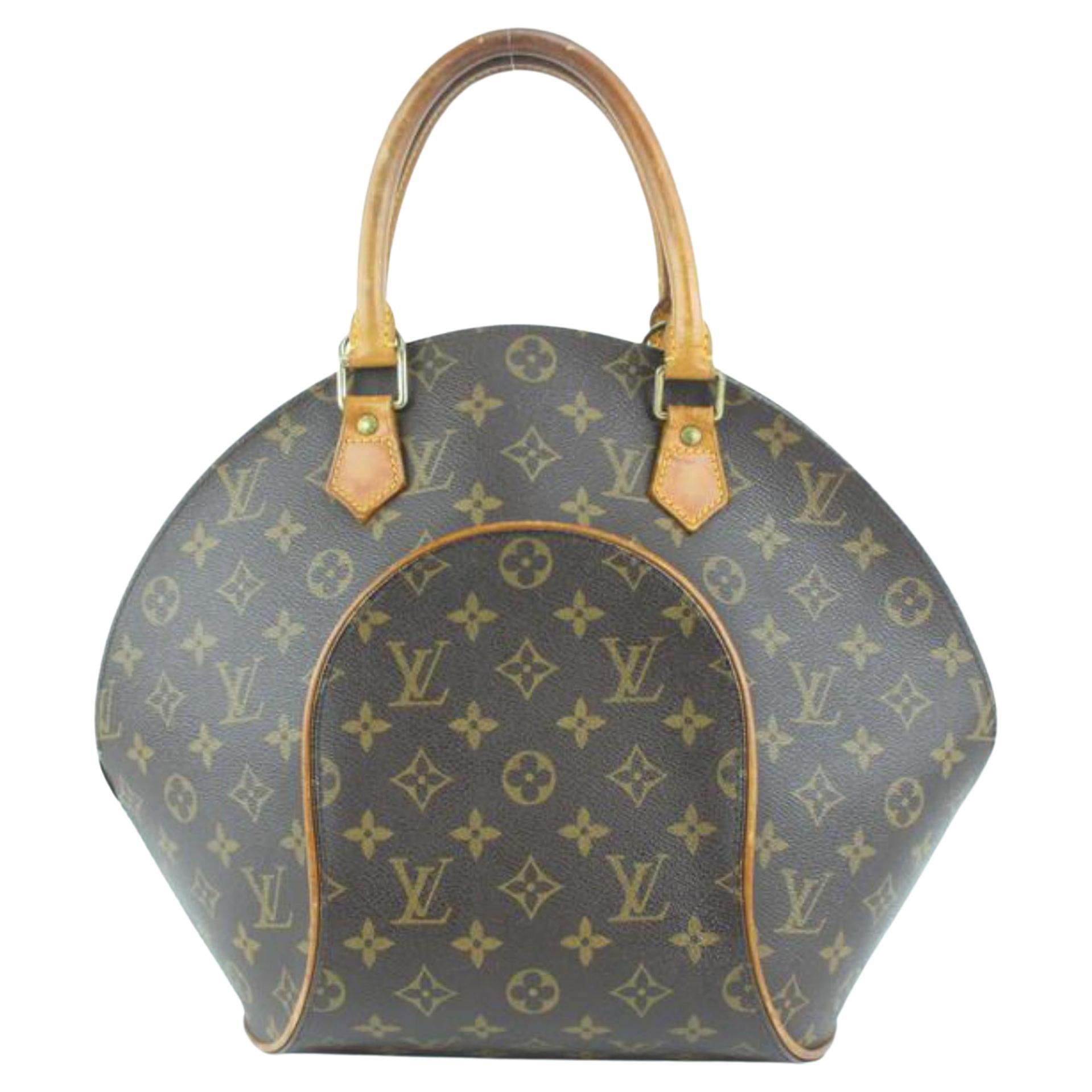 Louis Vuitton Discontinued Monogram Ellipse MM Bowler Bag 112lv33