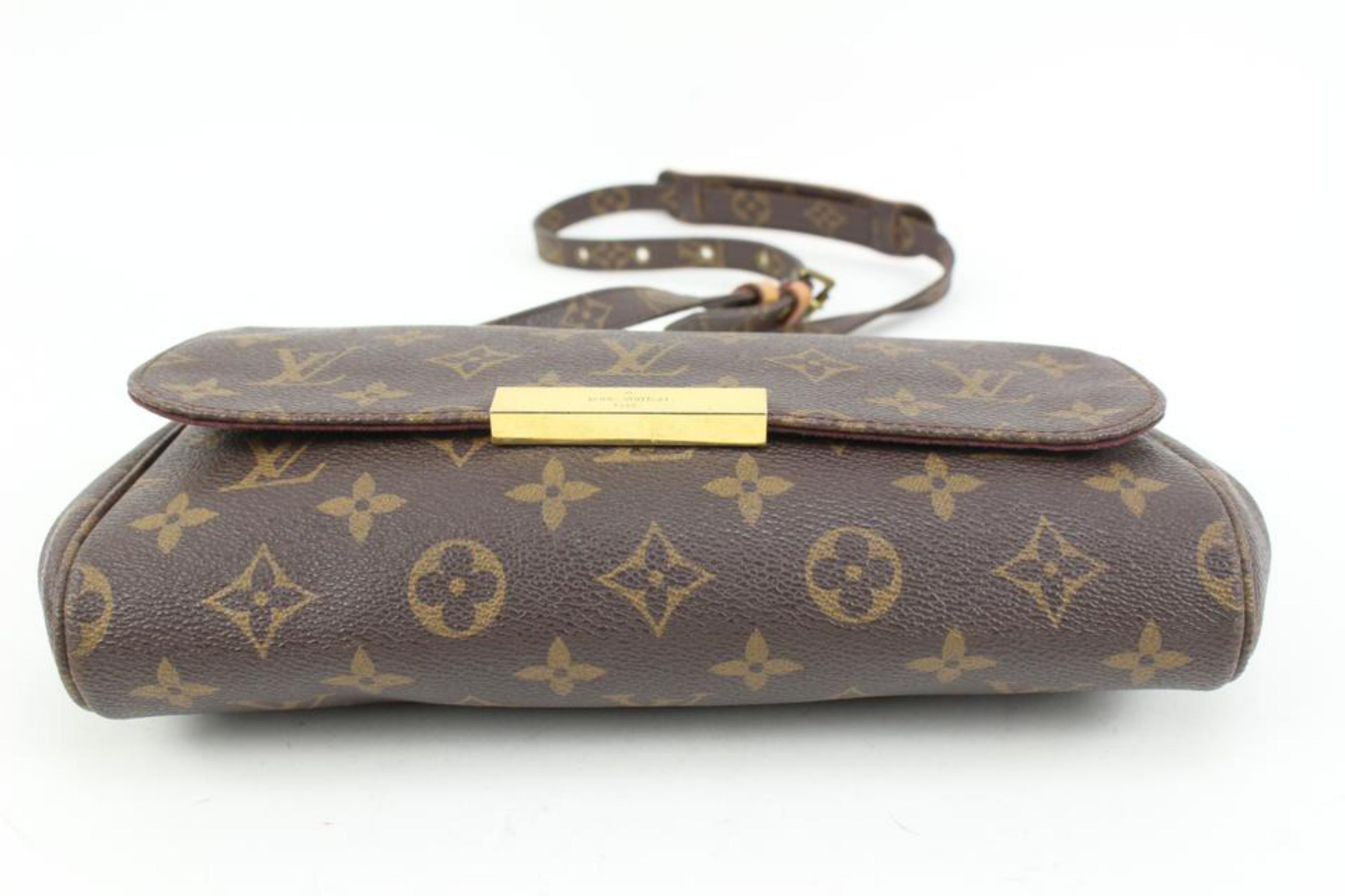 Louis Vuitton Discontinued Monogram Favorite MM Crossbody Flap 2way Bag 45lk10 1