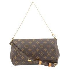 Louis Vuitton Discontinued Monogram Favorite MM Crossbody Flap 2way Bag 45lk10