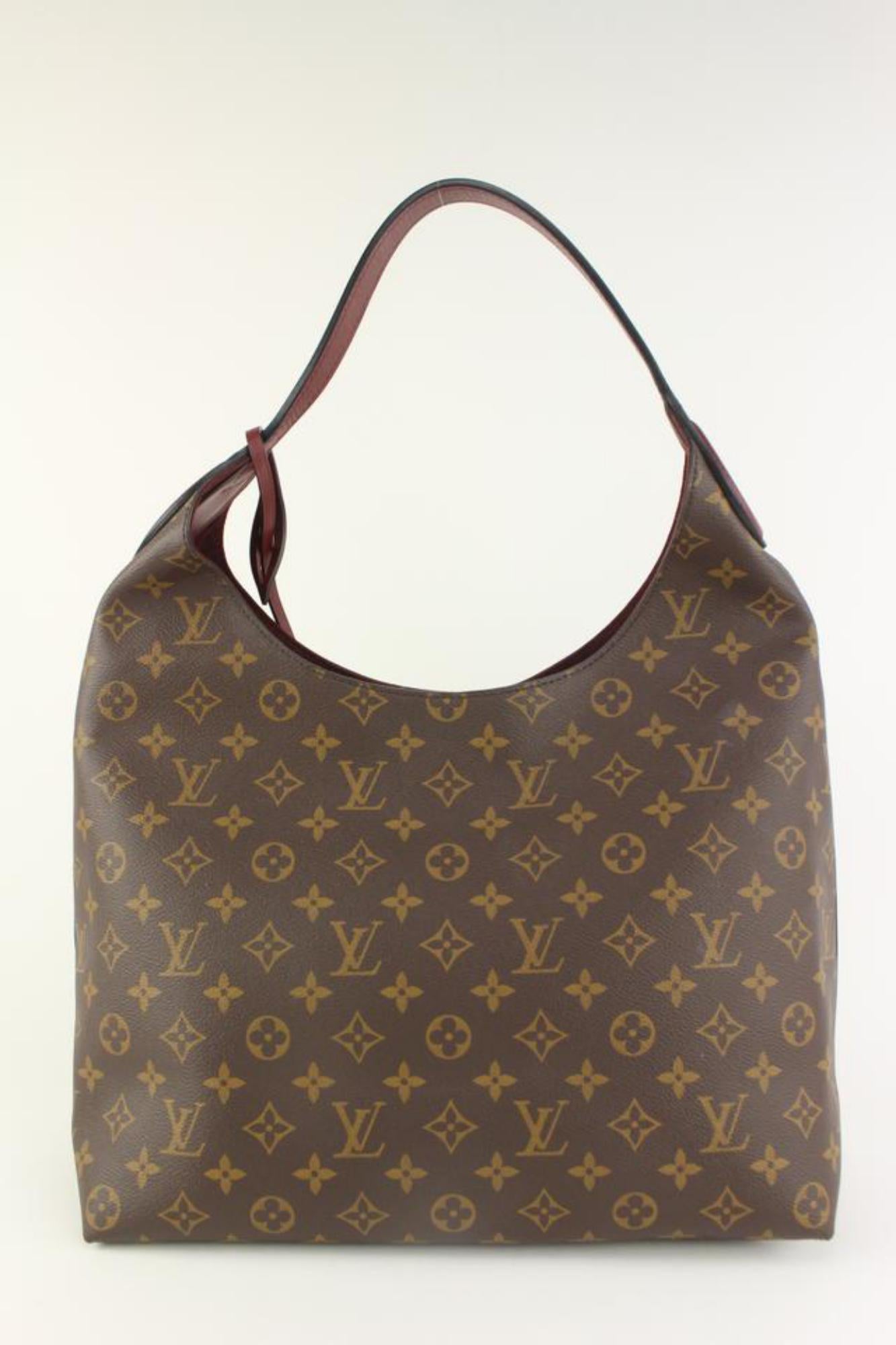 Louis Vuitton Discontinued Monogram Flower Hobo Artsy 121lv34 For Sale 1