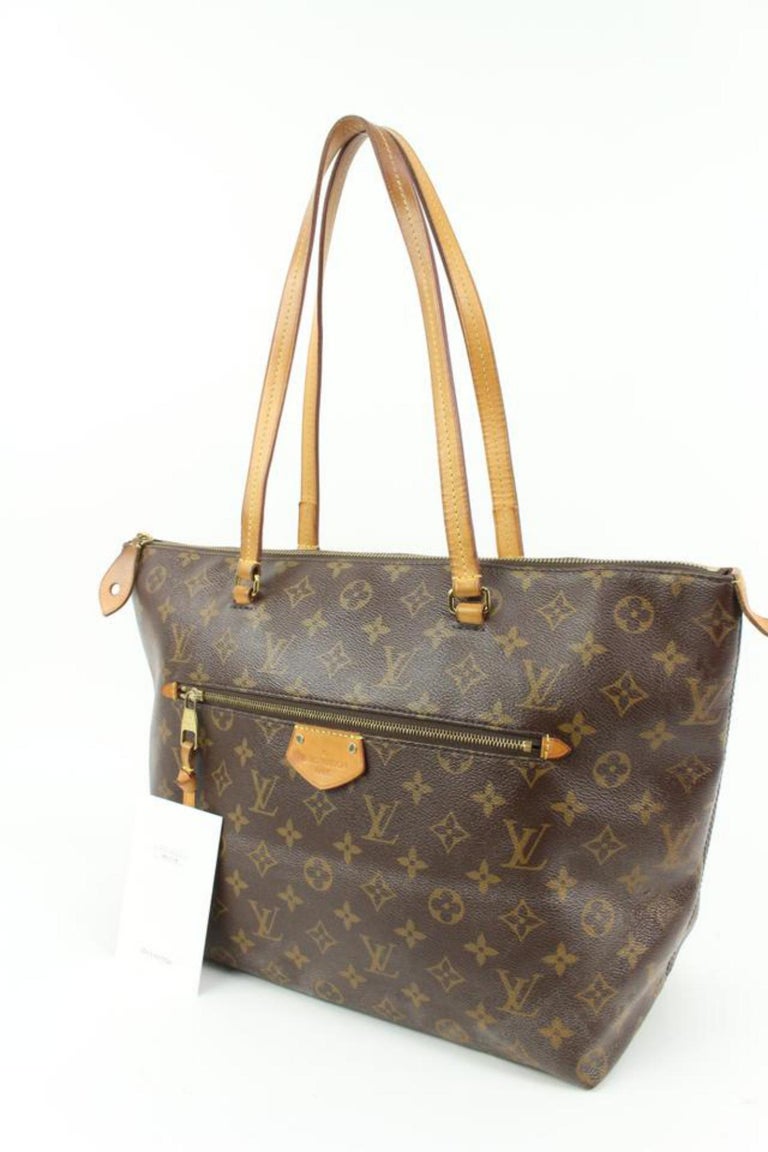 Louis Vuitton DIscontinued Monogram Iena MM Zip Tote Shoulder Bag