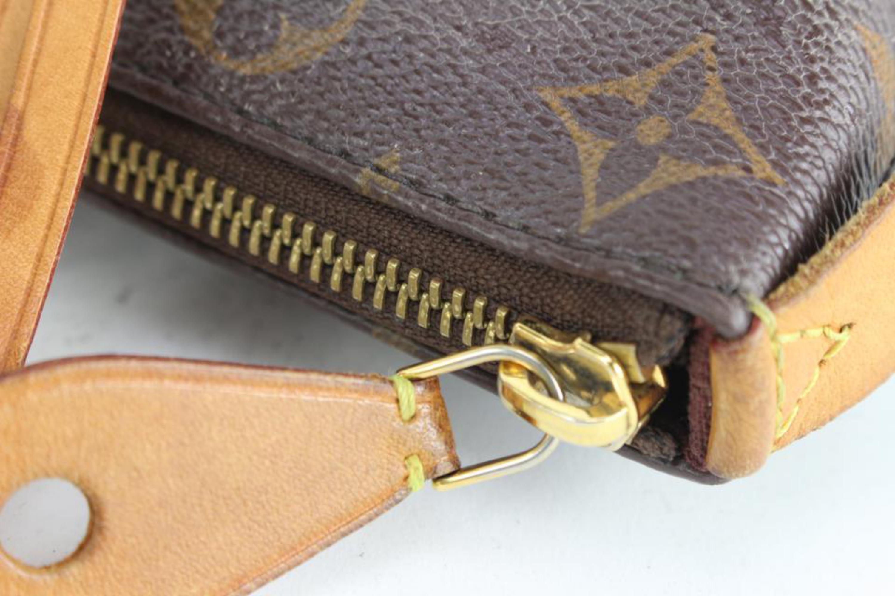 Brown Louis Vuitton Discontinued Monogram Iena PM Zip Tote Bag 86lk67s For Sale