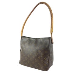 Louis Vuitton Discontinued Monogram Loopin MM Zip Hobo 5LZ1209