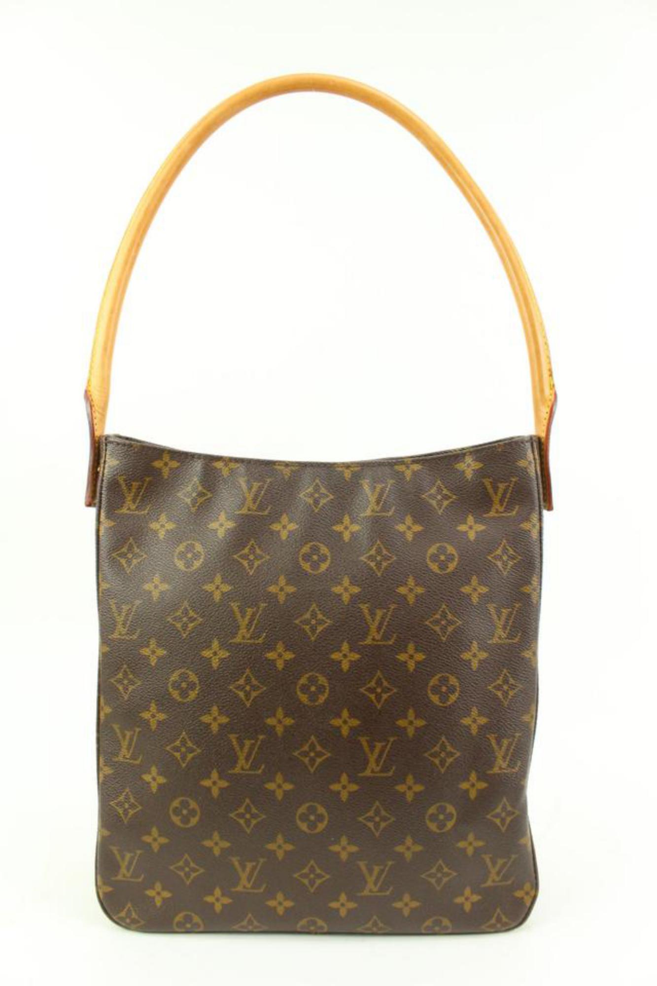Women's Louis Vuitton Discontinued Monogram Looping GM Shoulder Bag 60lv315s
