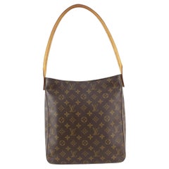 Louis Vuitton Discontinued Monogram Looping GM Zip Hobo 1130lv16