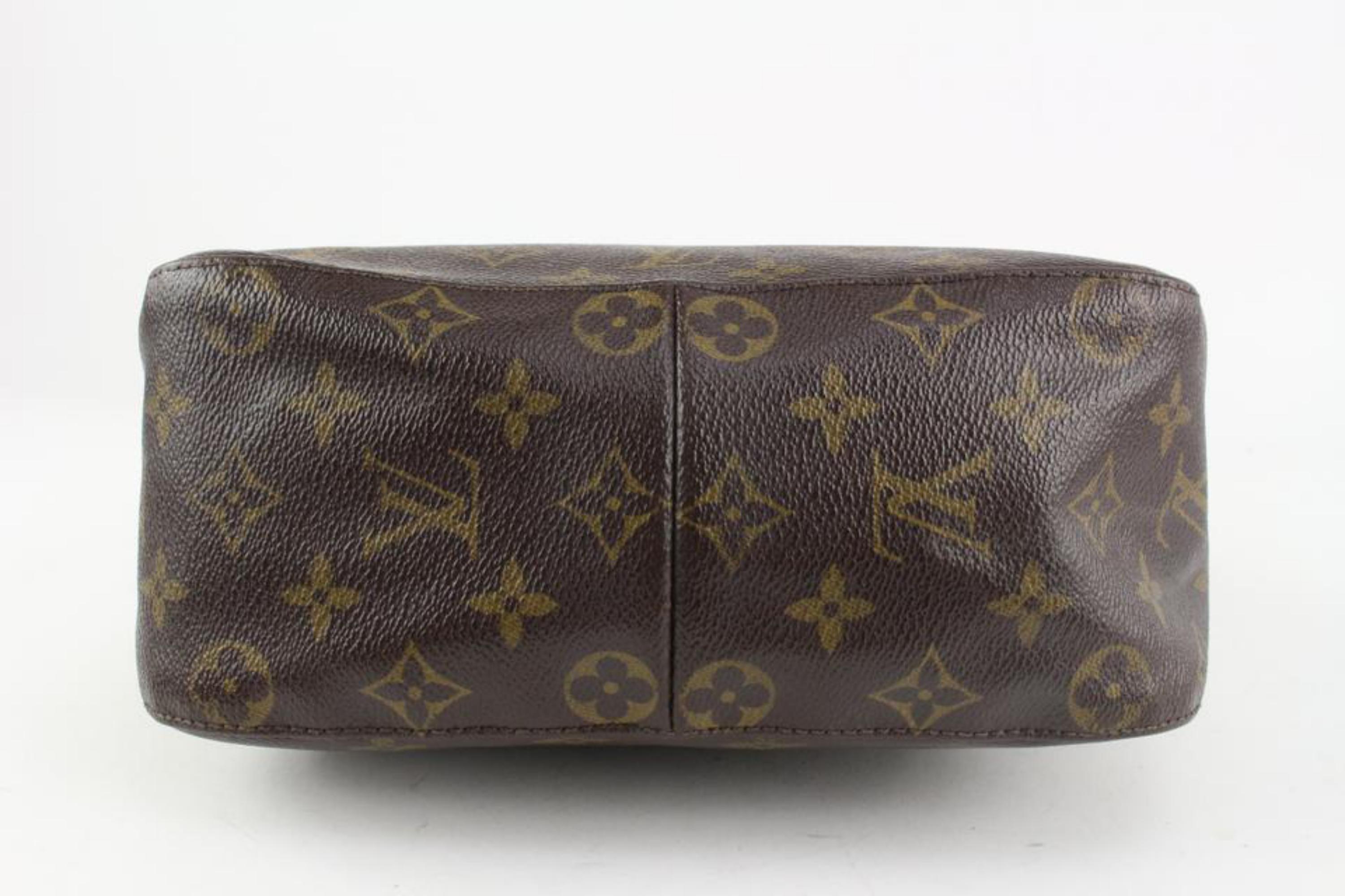 Louis Vuitton Discontinued Monogram Looping MM Zip Hobo Shoulder Bag 1216lv33 2