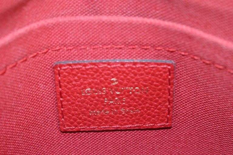 NIB Louis Vuitton Pallas Chain Cerise Red/Monogram DISCONTINUED